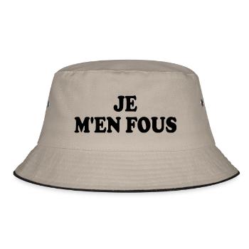 je m'en fous - Bob - kaki/noir - Devant