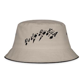 farb - Bucket Hat - Khaki/Schwarz - Vorne