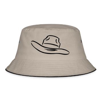 chapeau ... de wicki_de - Bob - kaki/noir - Devant