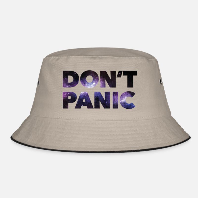 Do not panic * - Bucket Hat - khaki/black