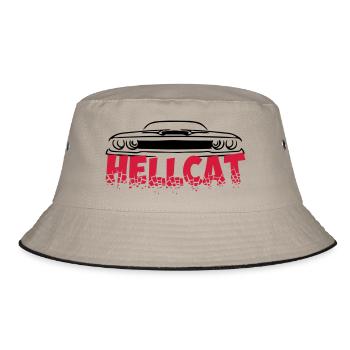 SRT HELLCAT - Bucket Hat - Khaki/Schwarz - Vorne
