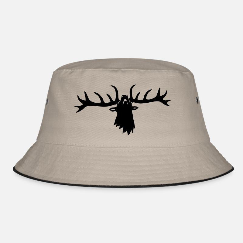 hirsch röhrender brunft geweih elch stag antler Bucket Hat