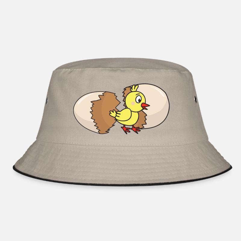 Chick poultry chicken chickens egg chicken egg easter egg Bucket Hat