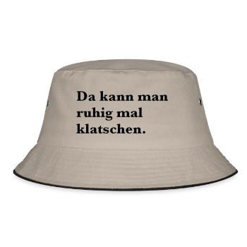 Since you can quiet times clap - Germany - Bucket Hat - khaki/black - Front