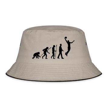 evolution_basketball_102012_a_1c - Bucket Hat - khaki/black - Front