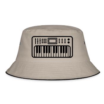 Keyboard - Bucket Hat - Khaki/Schwarz - Vorne