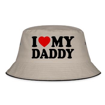 I love my daddy - Bob - kaki/noir - Devant