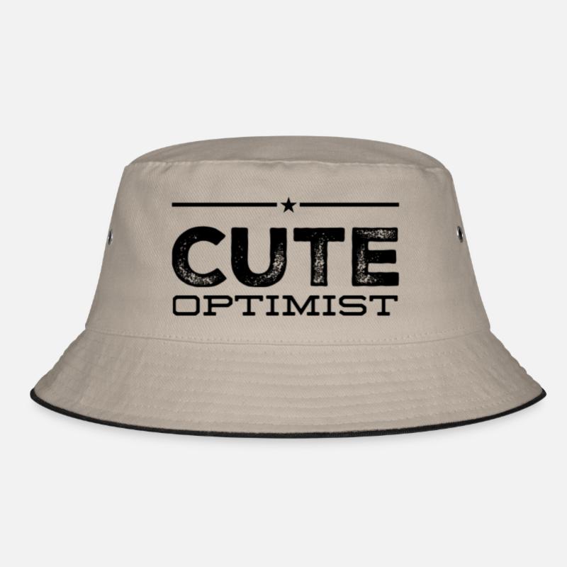 cute optimist Bucket Hat