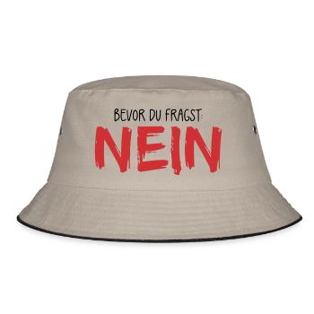Before you ask: No - Bucket Hat - khaki/black - Front