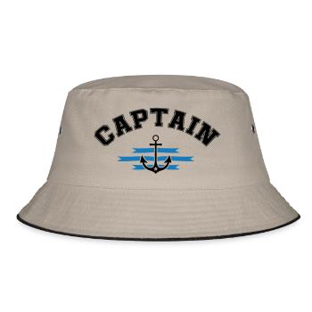 Anker Captain - Bucket Hat - Khaki/Schwarz - Vorne
