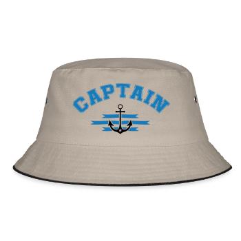 Anker Captain - Bucket Hat - Khaki/Schwarz - Vorne