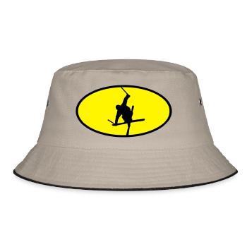 Logo de freestyle ski - Bob - kaki/noir - Devant