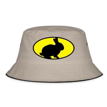 Logo lapin - Bob - kaki/noir - Devant