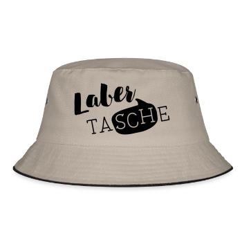 Die LABER TASCHE - Bucket Hat - Khaki/Schwarz - Vorne