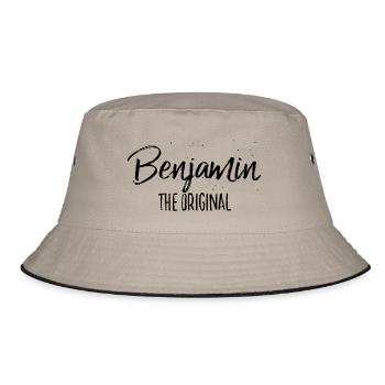 Benjamin - Bucket Hat - Khaki/Schwarz - Vorne