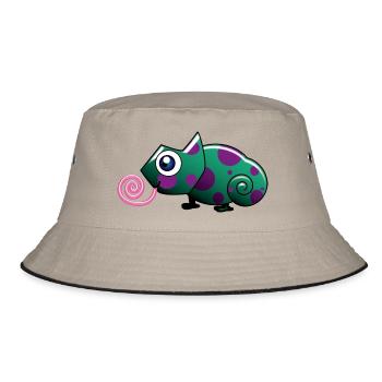 Chaleeon - Bucket Hat - Khaki/Schwarz - Vorne