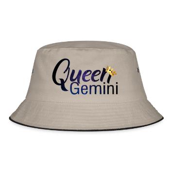 Star sign Gemini / Zodiac Gemini - Bucket Hat - khaki/black - Front