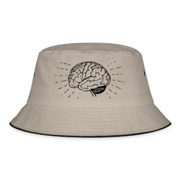 Brain Brain Brain Brain medicine surgery idea - Bucket Hat - khaki/black - Front