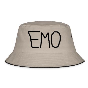 Emo - Bucket Hat - khaki/black - Front