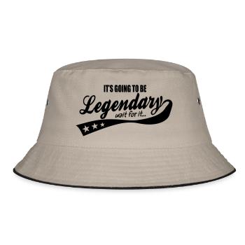 it's going to be legendary- epic style - Bucket Hat - khaki/black - Front