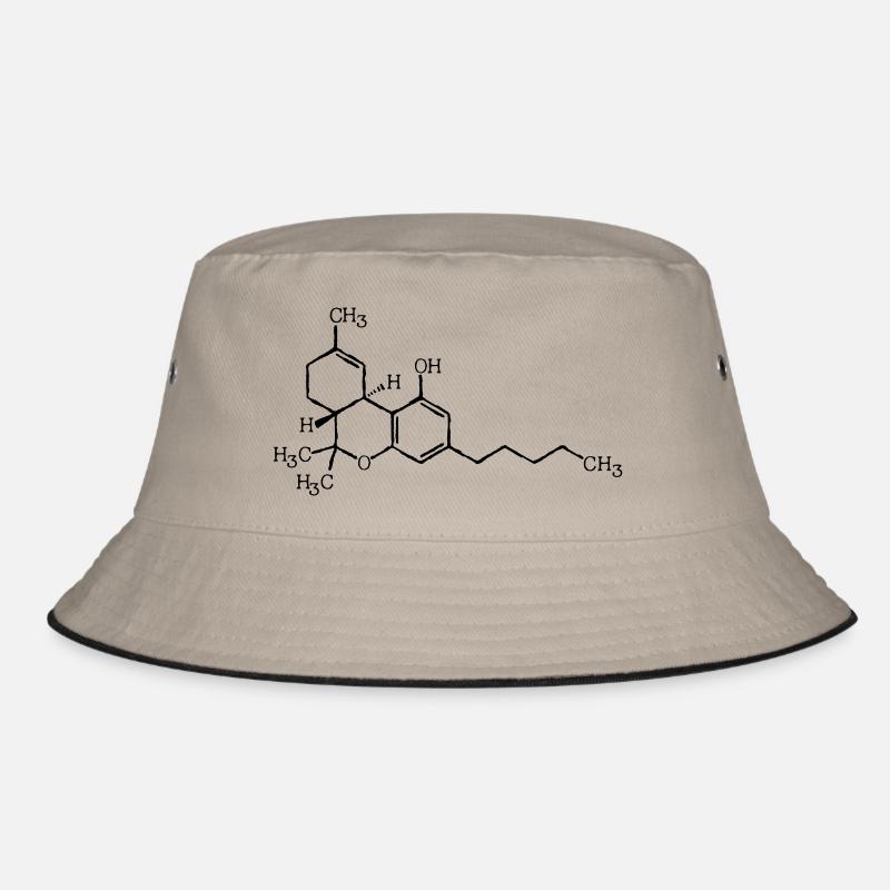 THC molecular formula Bucket Hat