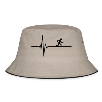 runner - Bucket Hat - khaki/black - Front