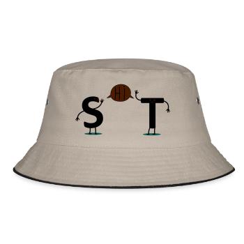 shit - Bucket Hat - khaki/black - Front