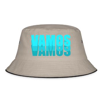 VAMOS - Bucket Hat - Khaki/Schwarz - Vorne
