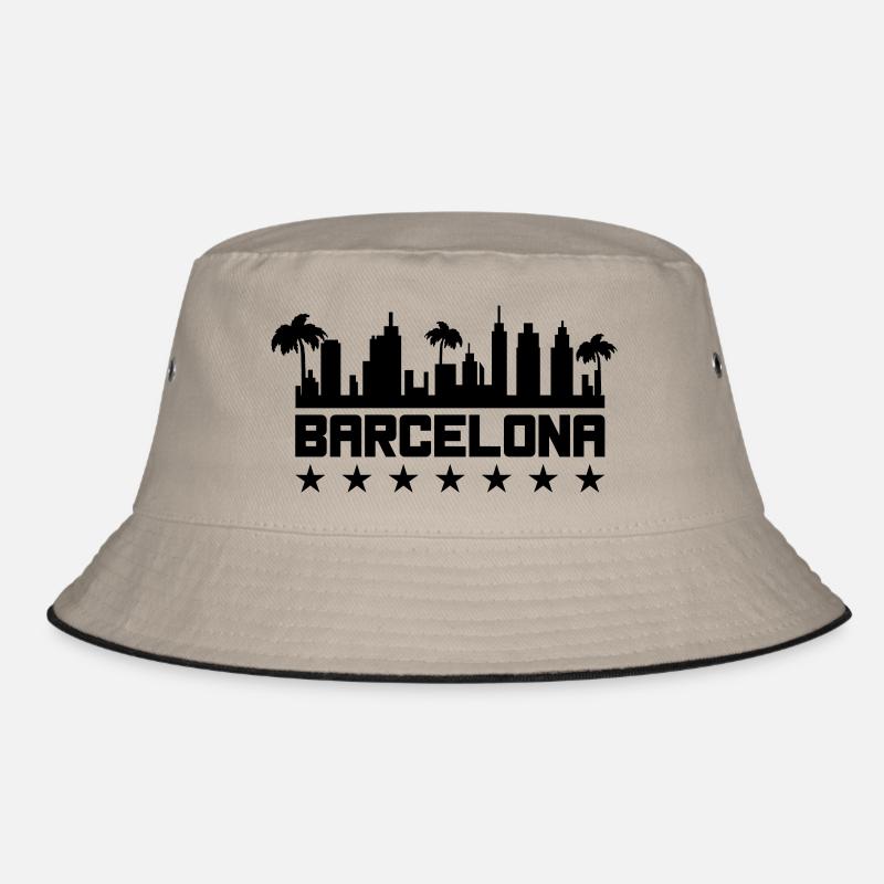 barcelona - Bucket Hat - Khaki/Schwarz