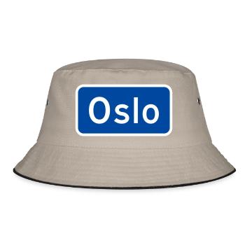 Oslo - Bucket Hat - Khaki/Schwarz - Vorne