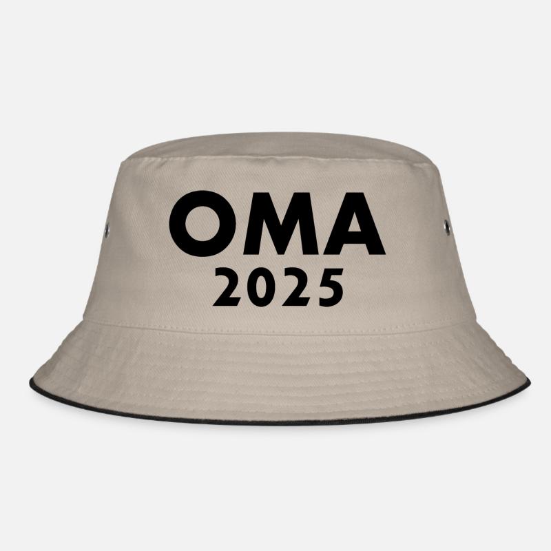 Oma 2025 - Bucket Hat - Khaki/Schwarz