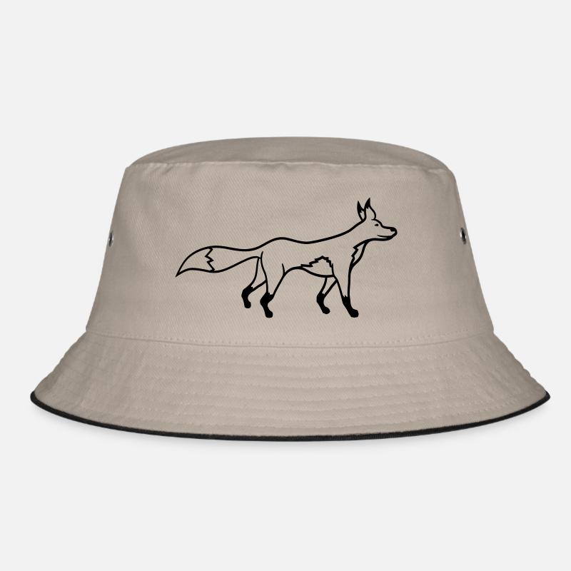 Fuchs Rotfuchs Wildes Tier Schlauer Wald Bewohner Bucket Hat