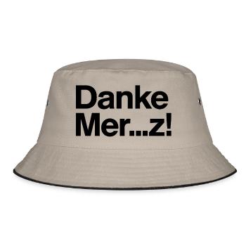 Danke Merz! - Bucket Hat - Khaki/Schwarz - Vorne
