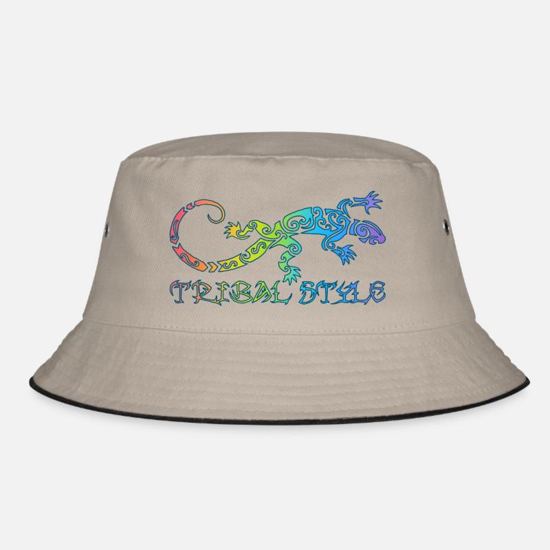 Polynesian rainbow lizard Bucket Hat