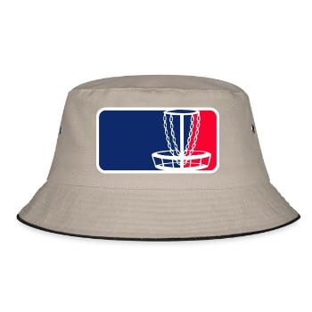 Discgolf - Bucket Hat - Khaki/Schwarz - Vorne