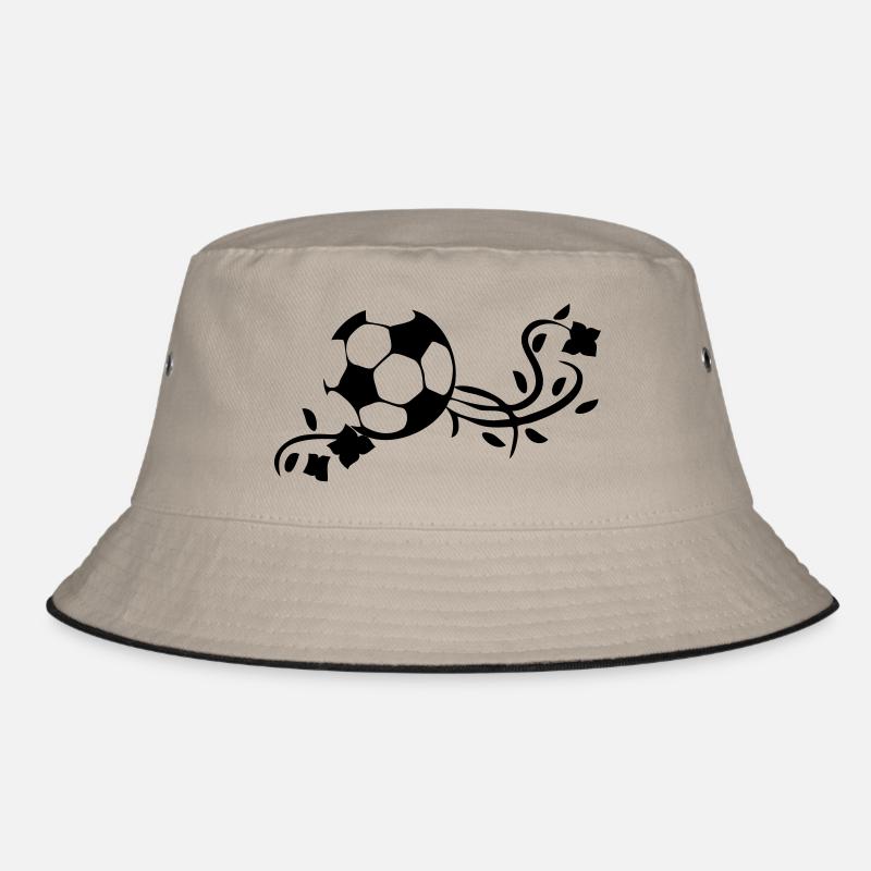 Fußball - Bucket Hat - Khaki/Schwarz