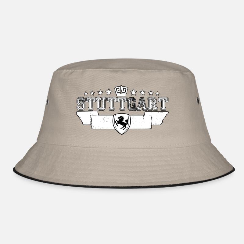 Stuttgart - Bucket Hat - Khaki/Schwarz