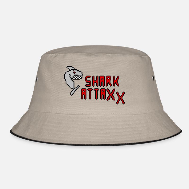 Pixel Shark Bucket Hat
