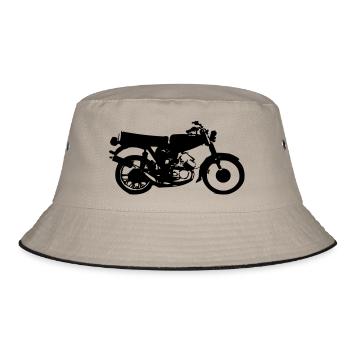 Simson moped - Bucket Hat - khaki/black - Front