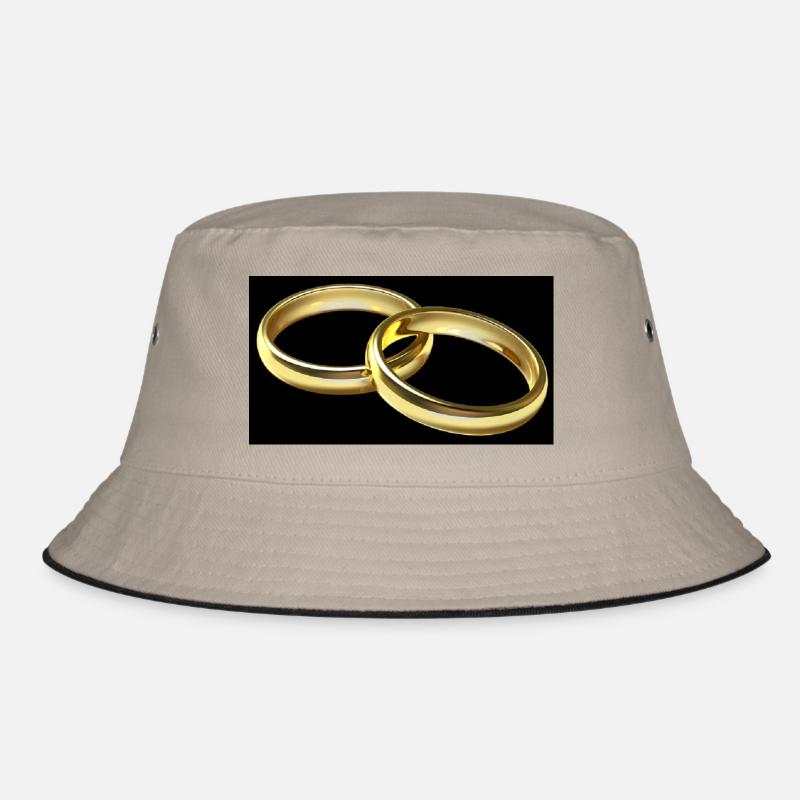 wedding rings Bucket Hat