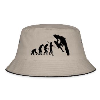 Boulder Evolution - Bucket Hat - Khaki/Schwarz - Vorne