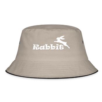 Rabbit - Bucket Hat - Khaki/Schwarz - Vorne