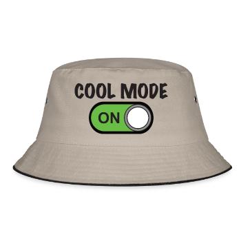 COOL MODE ON - Bucket Hat - khaki/black - Front
