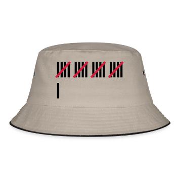21 . Geburtstag - Bucket Hat - Khaki/Schwarz - Vorne