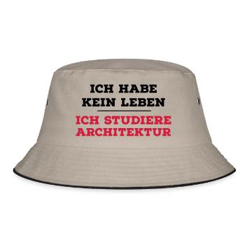 Architektur - Bucket Hat - Khaki/Schwarz - Vorne