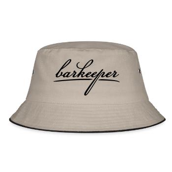barkeeper (a, 1c) - Bucket Hat - khaki/black - Front