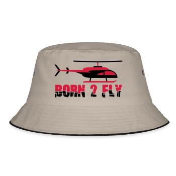 Né à voler Design Heli Cool - Bob - kaki/noir - Devant