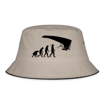Drachenfliegen - Bucket Hat - Khaki/Schwarz - Vorne
