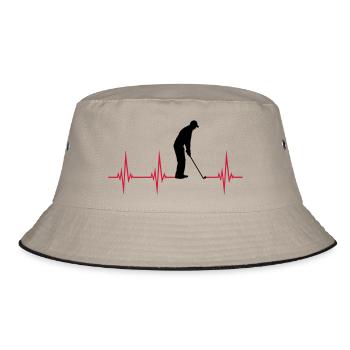 Play ECG Golf - Bucket Hat - khaki/black - Front
