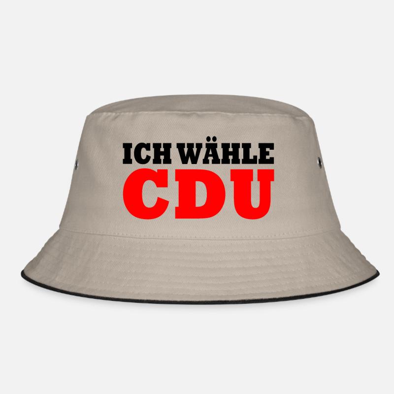Cdu - Bucket Hat - Khaki/Schwarz
